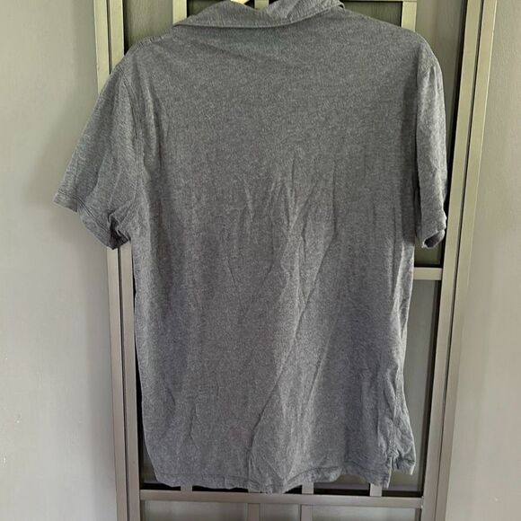 J crew gray heathered polo shirt size L - Picture 4 of 4